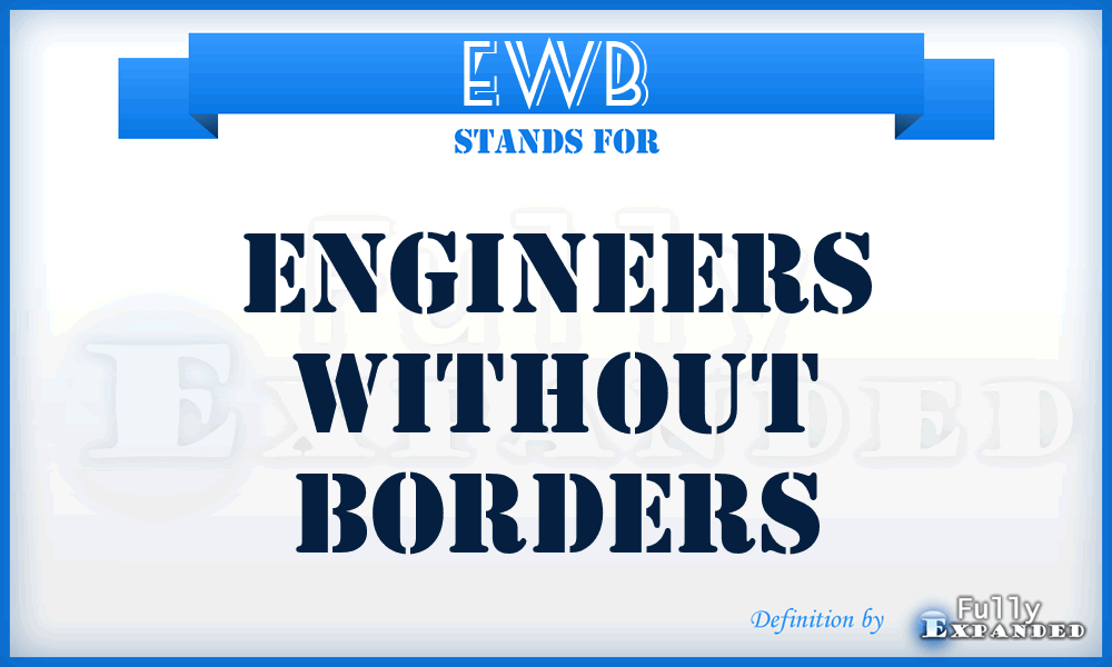 EWB - Engineers Without Borders