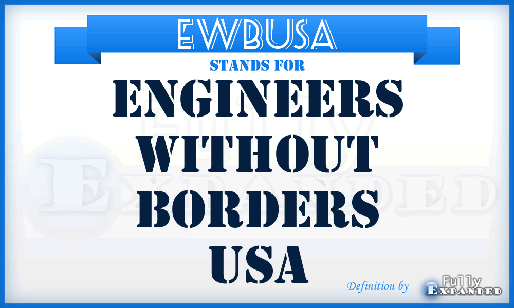 EWBUSA - Engineers Without Borders USA