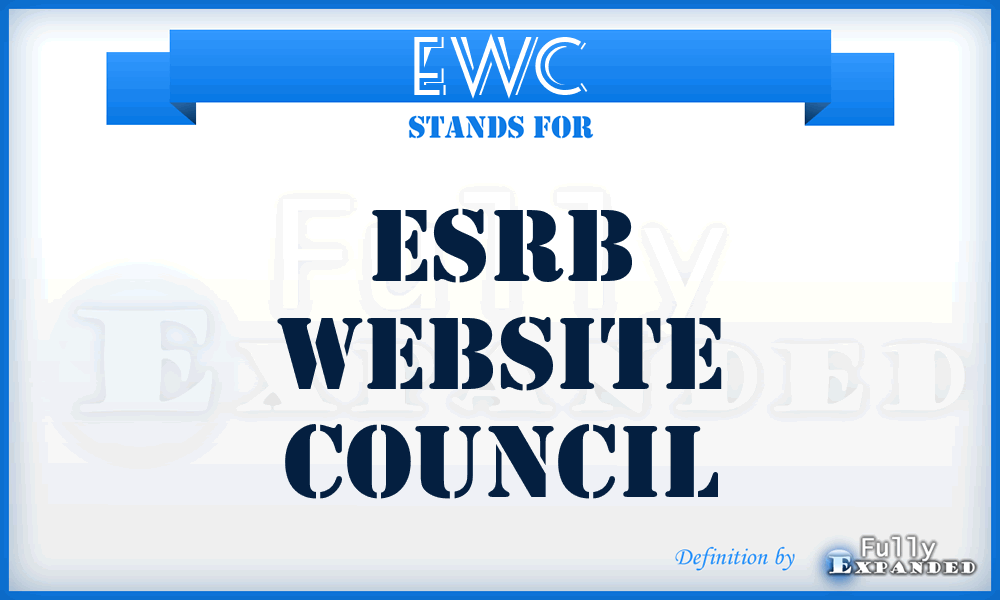 EWC - ESRB Website Council