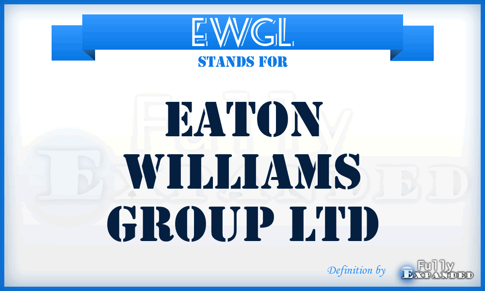 EWGL - Eaton Williams Group Ltd