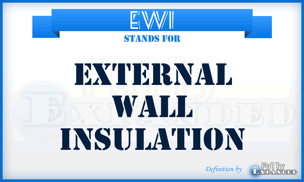 EWI - External Wall Insulation