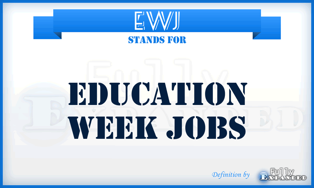 EWJ - Education Week Jobs