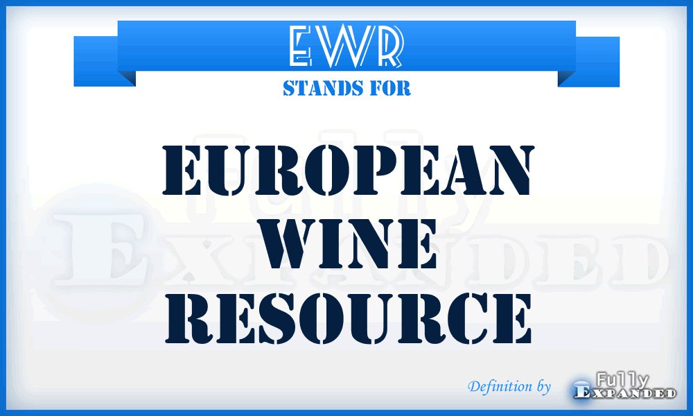 EWR - European Wine Resource