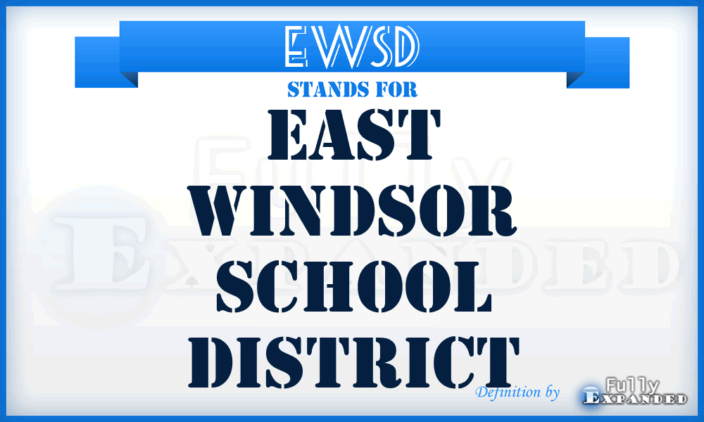 EWSD - East Windsor School District