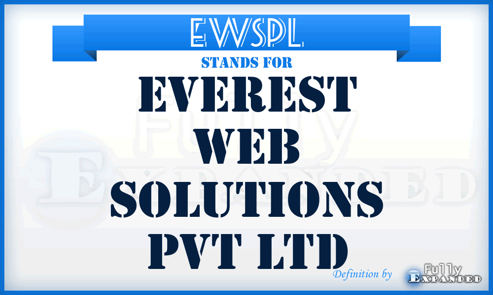 EWSPL - Everest Web Solutions Pvt Ltd