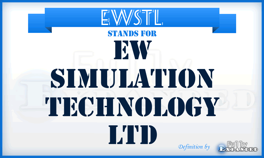 EWSTL - EW Simulation Technology Ltd