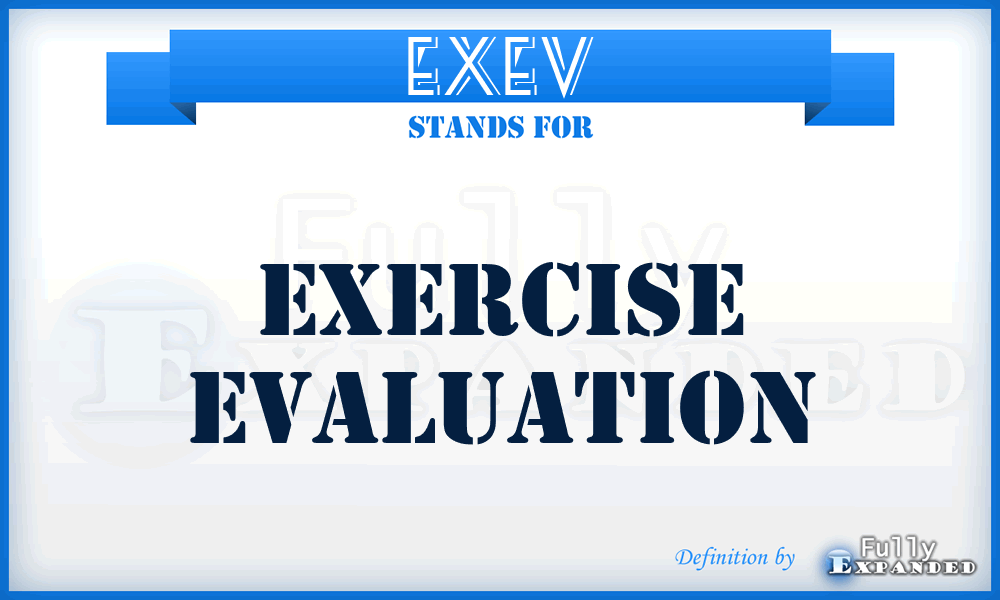 EXEV - exercise evaluation