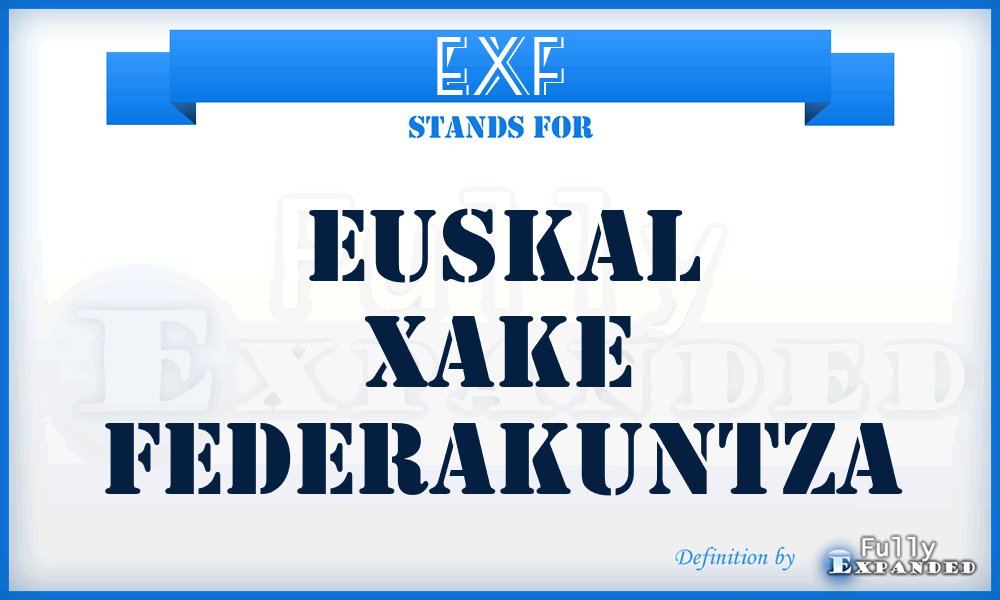EXF - Euskal Xake Federakuntza