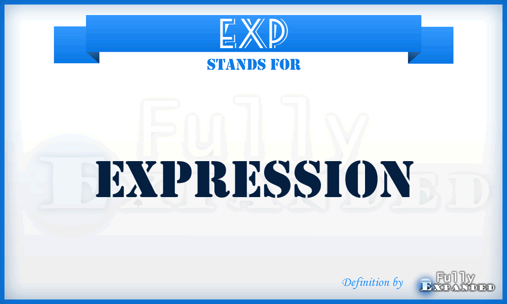 EXP - Expression