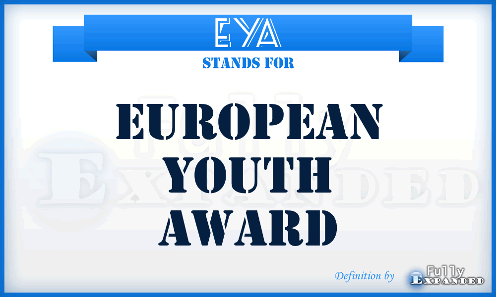 EYA - European Youth Award
