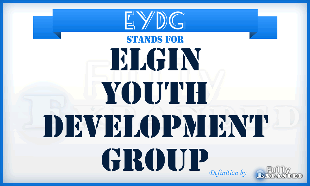 EYDG - Elgin Youth Development Group