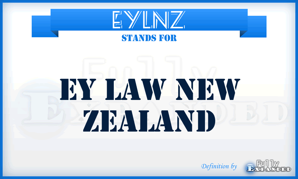 EYLNZ - EY Law New Zealand