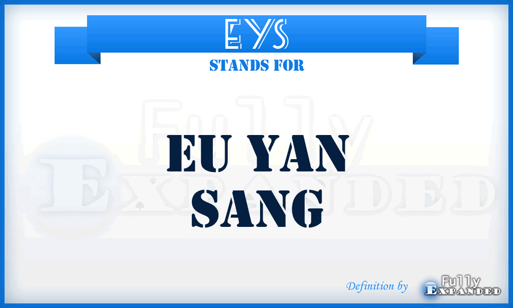 EYS - Eu Yan Sang