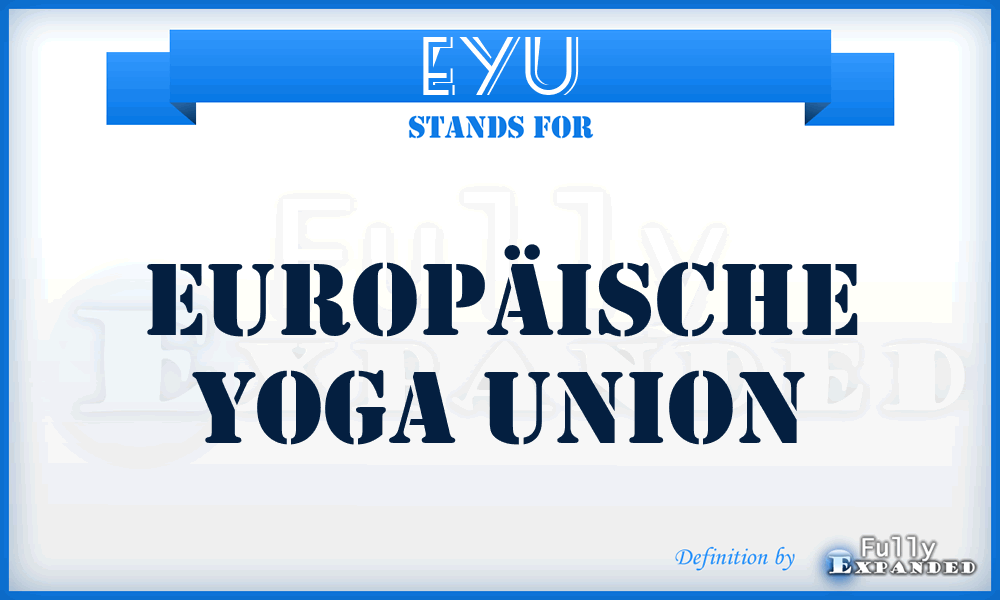 EYU - Europäische Yoga Union