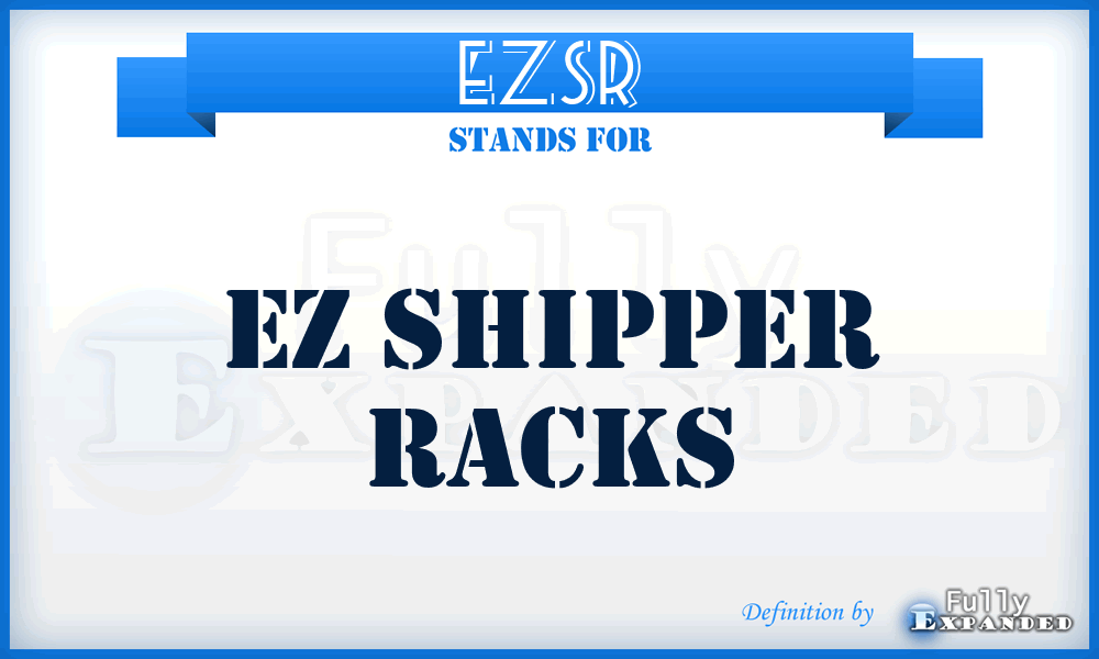 EZSR - EZ Shipper Racks
