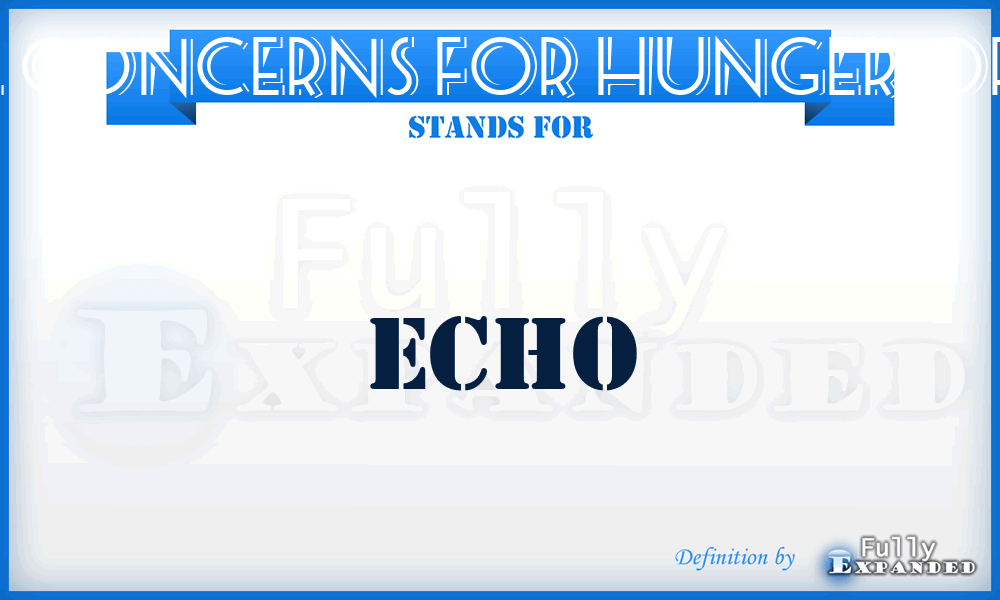 Educational Concerns for Hunger Organization - ECHO