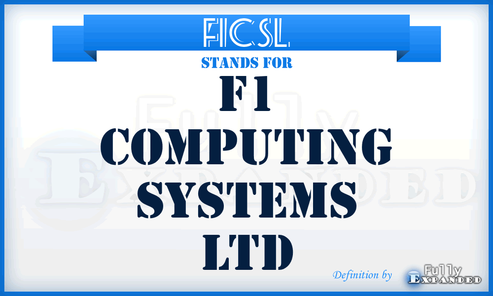 F1CSL - F1 Computing Systems Ltd
