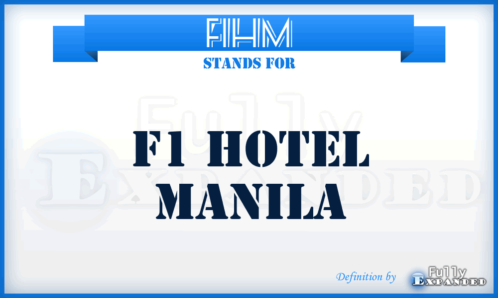 F1HM - F1 Hotel Manila