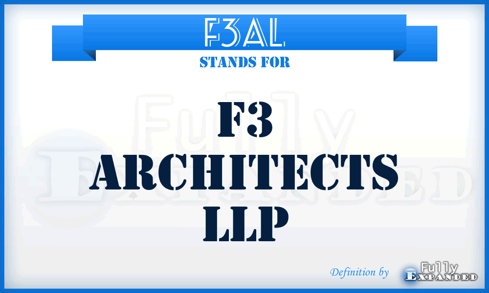 F3AL - F3 Architects LLP