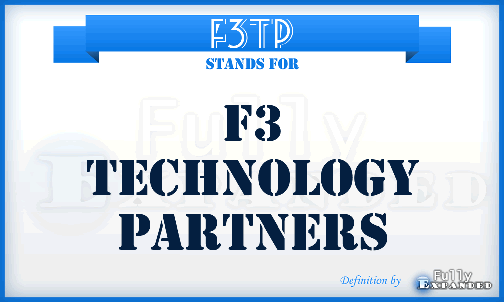 F3TP - F3 Technology Partners