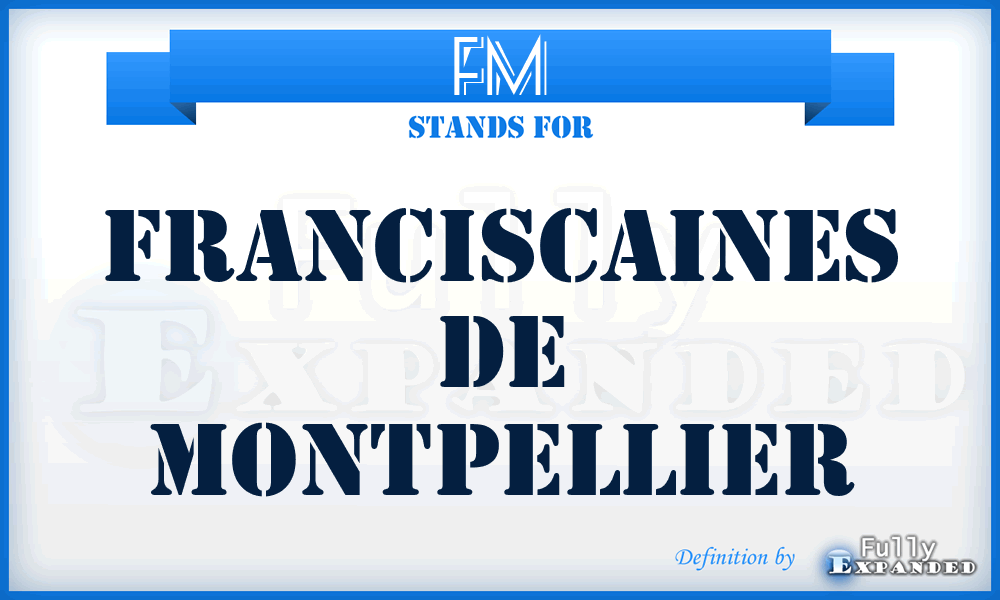 FM - Franciscaines de Montpellier
