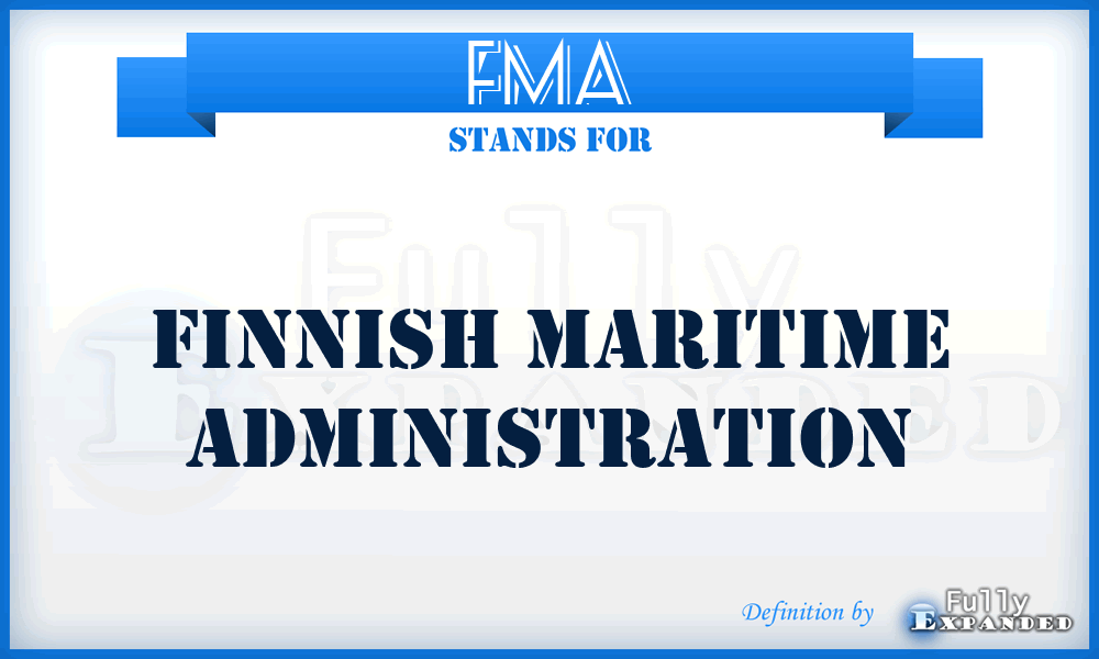 FMA - Finnish Maritime Administration