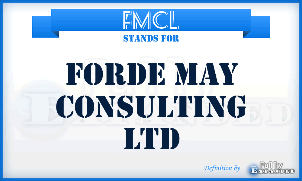 FMCL - Forde May Consulting Ltd