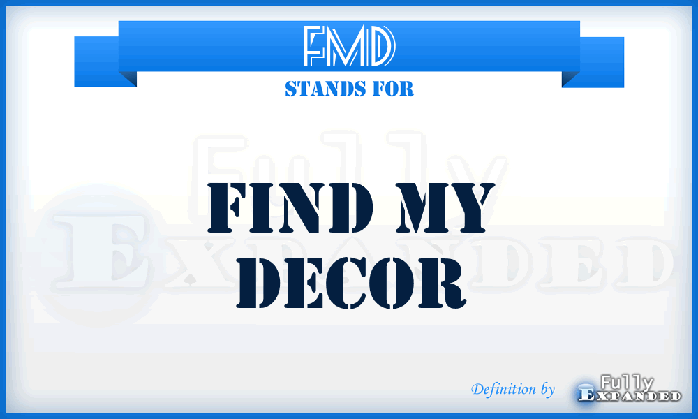 FMD - Find My Decor