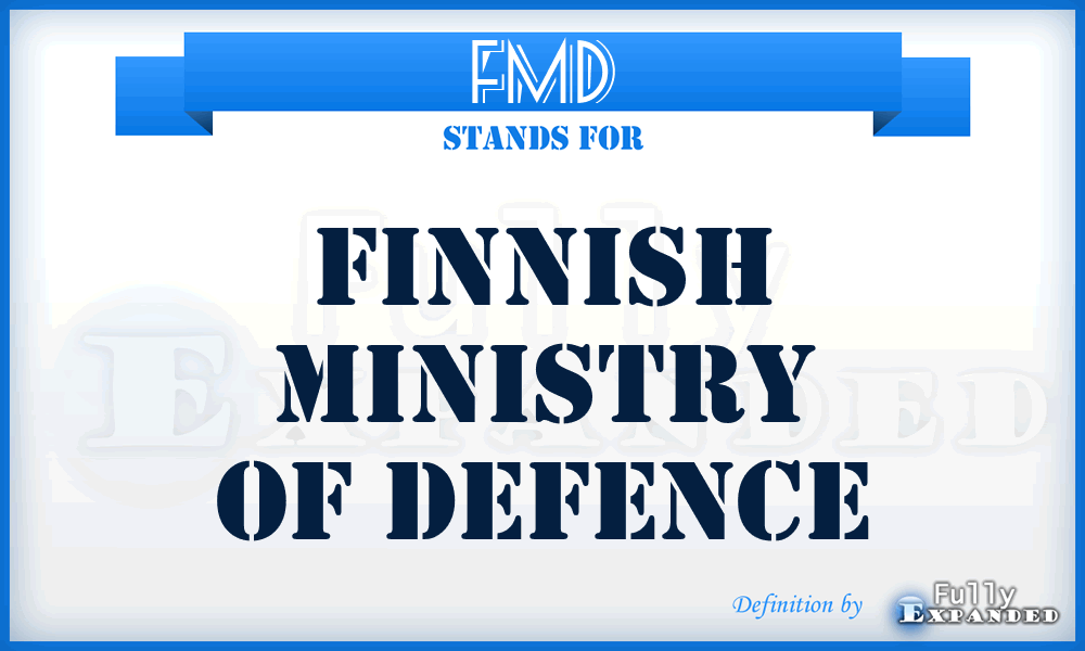 FMD - Finnish Ministry of Defence