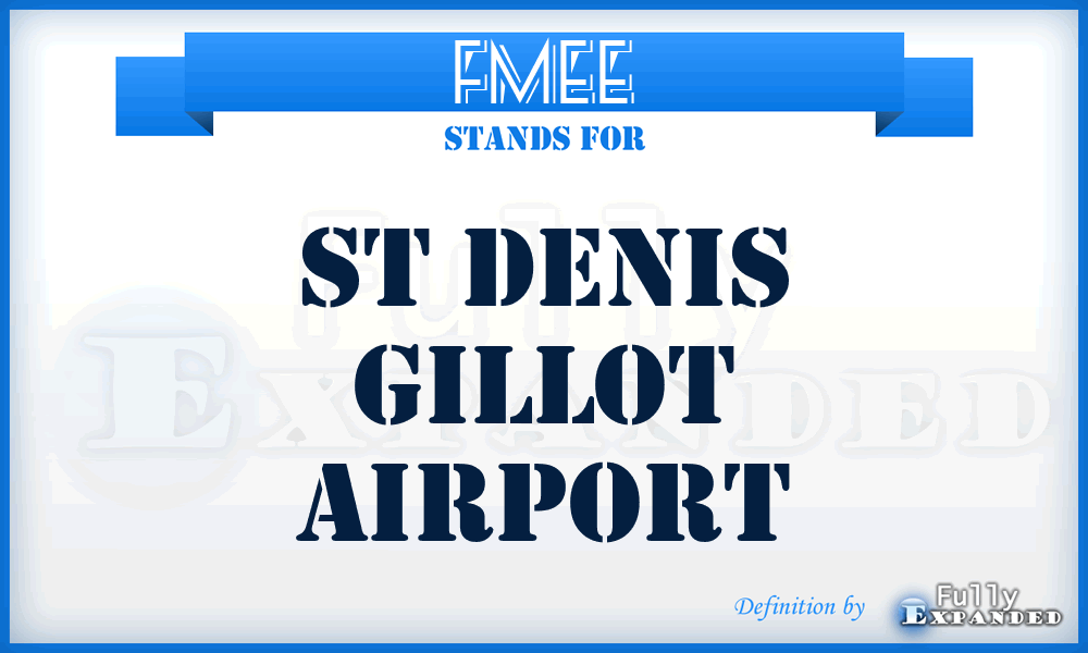 FMEE - St Denis Gillot airport