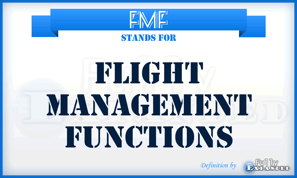FMF - Flight Management Functions