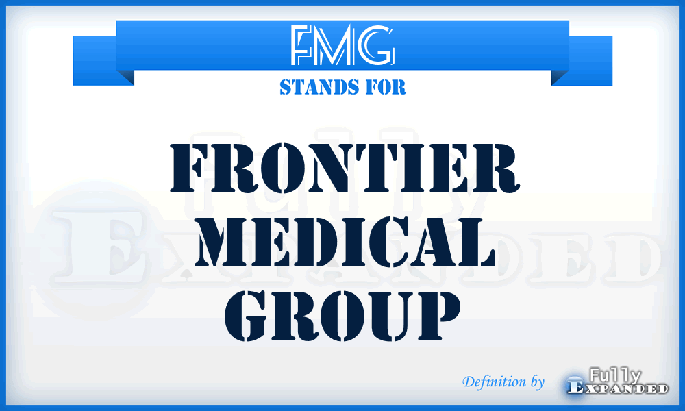 FMG - Frontier Medical Group