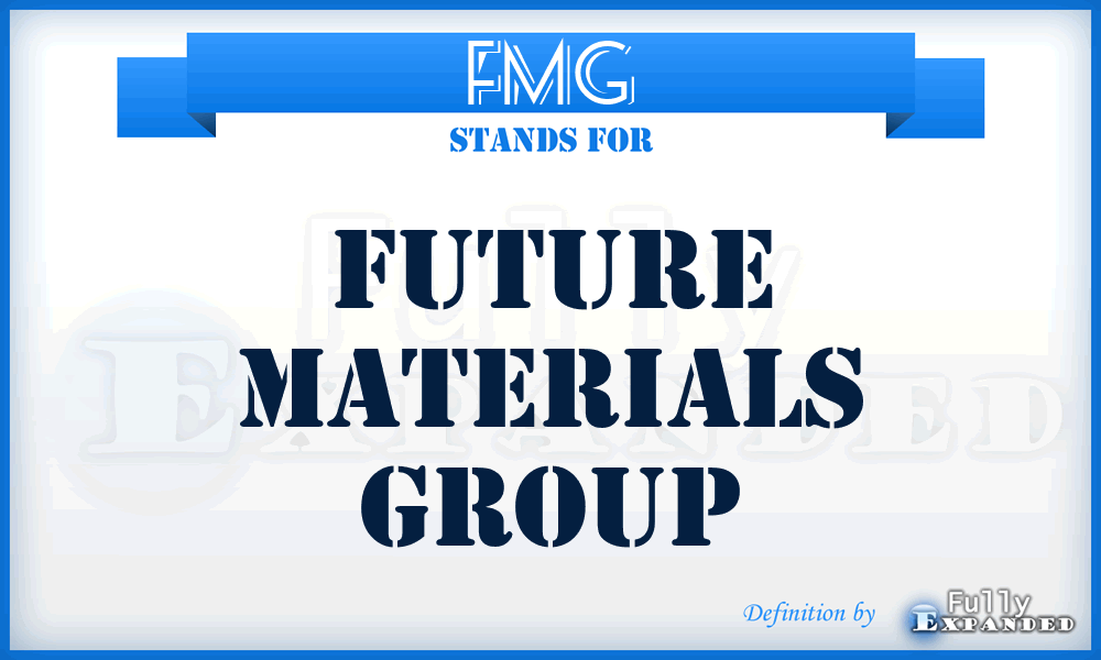 FMG - Future Materials Group
