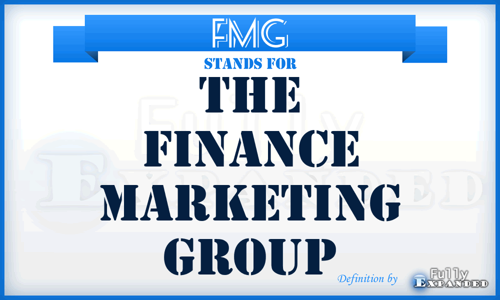 FMG - The Finance Marketing Group