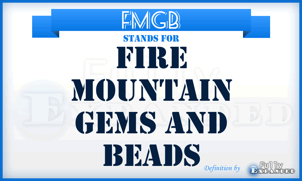 FMGB - Fire Mountain Gems and Beads