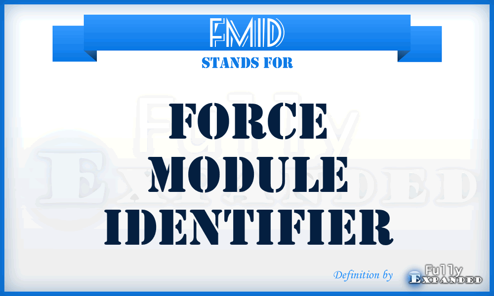 FMID - force module identifier