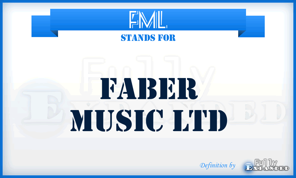 FML - Faber Music Ltd