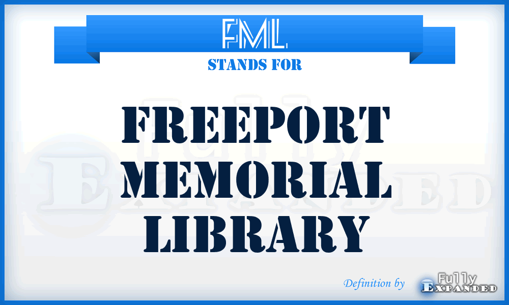 FML - Freeport Memorial Library