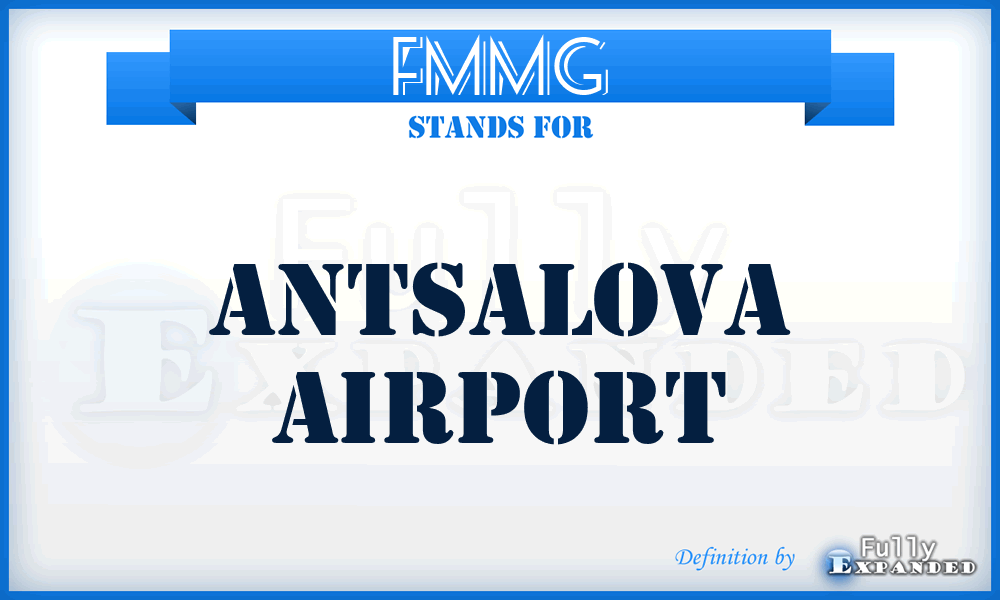 FMMG - Antsalova airport
