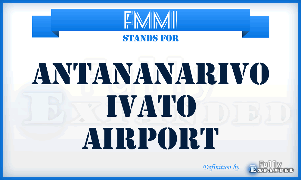 FMMI - Antananarivo Ivato airport