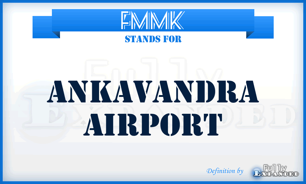 FMMK - Ankavandra airport