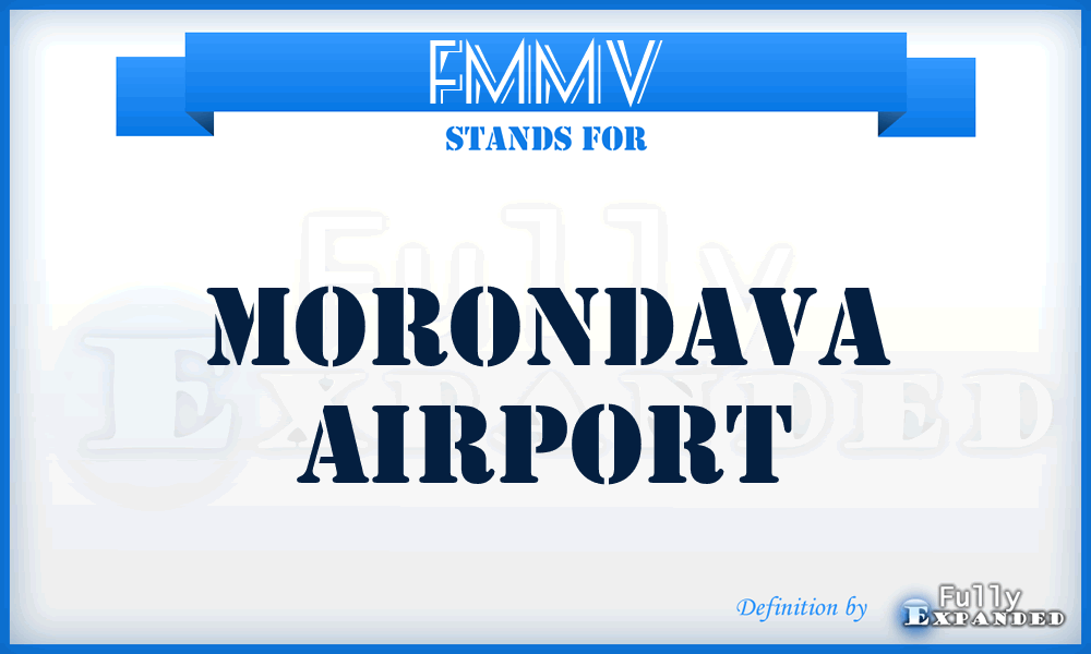 FMMV - Morondava airport