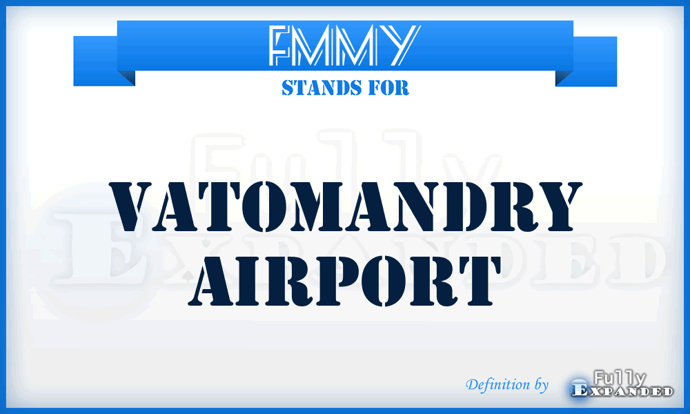 FMMY - Vatomandry airport