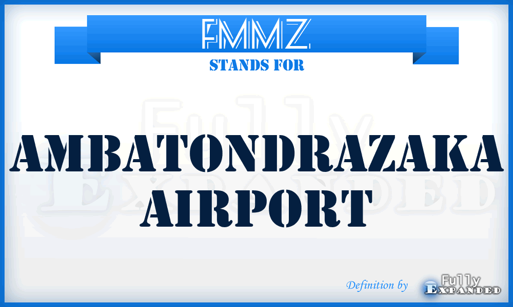 FMMZ - Ambatondrazaka airport