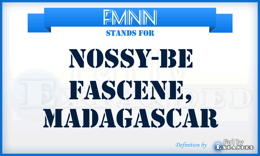 FMNN - Nossy-Be Fascene, Madagascar