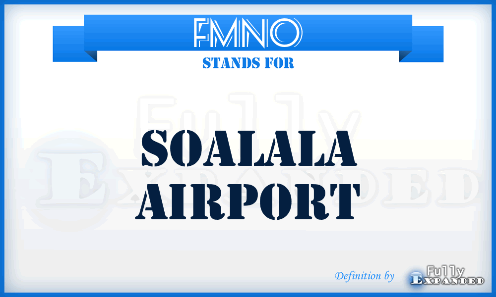 FMNO - Soalala airport