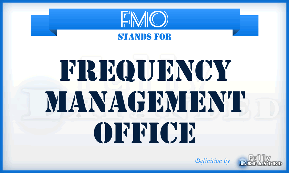 FMO - frequency management office