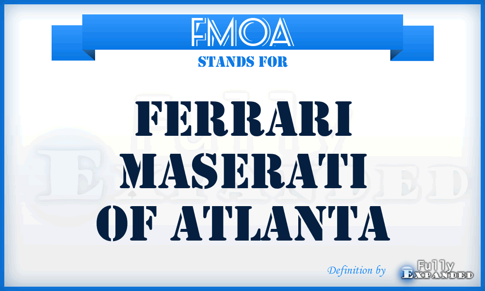 FMOA - Ferrari Maserati of Atlanta