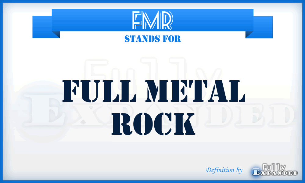 FMR - Full Metal Rock