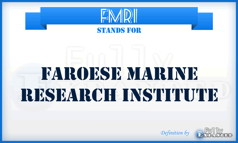 FMRI - Faroese Marine Research Institute